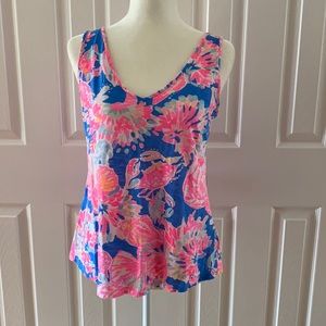 Lilly Pulitzer Crab Gigi Tank top size M